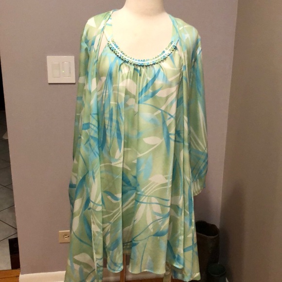 Other - VINTAGE OSCAR DE LA RENTA 1990s peignoir set